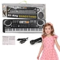 thumbnail image 1 of EGNMCR USB Musical Mic 61Key Piano Electronic Portable Instrument Kid Keyboard Toy Gift for Boys and Girls, 1 of 9