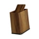 thumbnail image 4 of Cubo de basura para baño, cesto de basura, cubo de almacenamiento con tapa a presión, de basura estrecho para restaurante, guardería, hogar Patrón de madera de nogal, 4 of 8