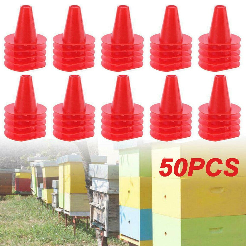 50pcs Beekeeping Cone Bees Escape Device In Out Control Nes Door Equipment Kit 