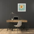 thumbnail image 3 of Greene, Taylor 12x12 White Modern Wood Framed Museum Art Print Titled - BLUE POPPY SCRIPT B1, 3 of 4