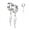 Silver, variant on BodyJewelryOnline 20G Dangle Lightning Bolt Earring Surgical Steel Huggie Cartilage Piercing Unisex