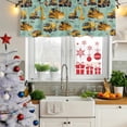 thumbnail image 5 of 2 Pack Valances for Window, Construction Truck Short Curtains for Kitchen Bedroom Living Room, Cartoon Grips and Bulldozers Green Rod Pocket Small Window Treatment Valance Drapes 60 x 18 Inch, 5 of 8