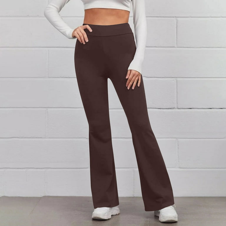 Palazzo Pants for Women - High Waisted Soft High Waisted Bootcut Wide Leg Flare  Pants - Bell Bottoms Leggings 