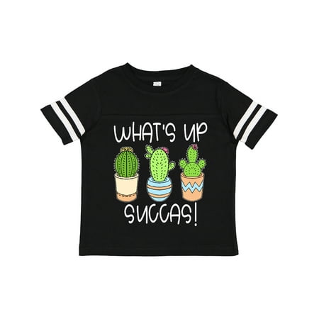 

Inktastic What s Up Succas Funny Cacti Plants Gift Toddler Boy or Toddler Girl T-Shirt