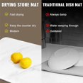 thumbnail image 4 of Stone Drying Mat for Kitchen Counter, Super Absorbent, Heat Resistant Dish Drying Mats, Tableware Mat, 4 of 5