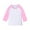Pink, variant on LIaqionyy Girls Boys 3/4 Sleeve Shirt Tee Kids Crew Neck T Shirts Color Block Tops Casual Soft Tees