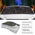 thumbnail image 5 of Disketp Windshield Sun Shade, Car Sun Shade For Front Window I Love You Mom Sunshades Sun Visor Protector Blocks Uv Rays Foldable, 5 of 9