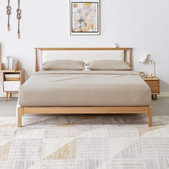 Hotellinen 1500 Thread Count Solid Pattern Egyptian Cotton 4-Piece Super Soft Sheet Set with 15'' Deep Pocket (King, Silver Grey)