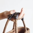 thumbnail image 3 of relayinert Detachable Leather Handle Simple Structure For Convenient Bag Bag Anti Strangulation Leather Handle yellowish-brown, 3 of 6