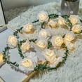 thumbnail image 5 of LED Rose Vine Light Garland with Steady and Flashing Modes Realistic Foliage for Indoor Bedroom Wedding Christmas Party Celebration Decor, 5 of 9