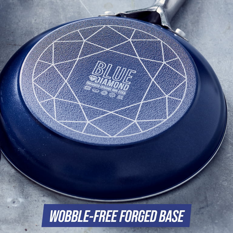 Blue Diamond Ceramic Non-Stick 30-Piece Cookware Set, Dishwasher Safe