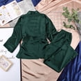 thumbnail image 5 of Eternatastic Women's Long Sleeve Satin Silk Pajama Set Belted Sleepwear Silky Pj Sets Nightwear Pjs Loungewear, 5 of 6