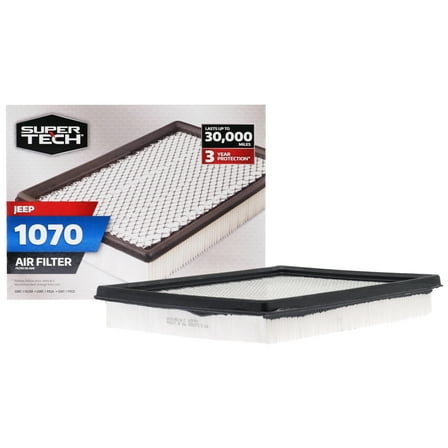 Super Tech 1070 Engine Air Filter, Replacement Filter for Chrysler or Jeep Fits select: 2002-2005,2007 JEEP LIBERTY