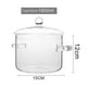 thumbnail image 5 of 2X Cacerola de Vidrio con Tapa, Olla para Cocinar con Tapa y Asa, Olla para Cocinar una Fuego Lento, Olla para Sopa Transparente con Alto Contenido de Borosilicato, 1600 Ml, 5 of 5