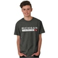 thumbnail image 5 of Michigan Map State Shape Established Men's Graphic T Shirt Tees Brisco Brands X, 5 of 6