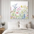 thumbnail image 4 of Spring Floral Wall Art Painting on Canvas, Colorful Watercolor Botanical Summer Canvas Art Home Prints Wall Art Framed Modern Artwork for Living Room Bedroom Wall Decor 8x8in, 4 of 9