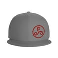 thumbnail image 2 of ZICANCN Wiccan Totem Swirl Spiral Baseball Caps, Trucker Hats for Men And Women, Adjustable Breathable Flat Caps, Gray, 2 of 8