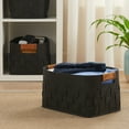 thumbnail image 2 of Mainstays Medium Woven Felt Basket, Dark Grey, Set of 2, 2 of 5