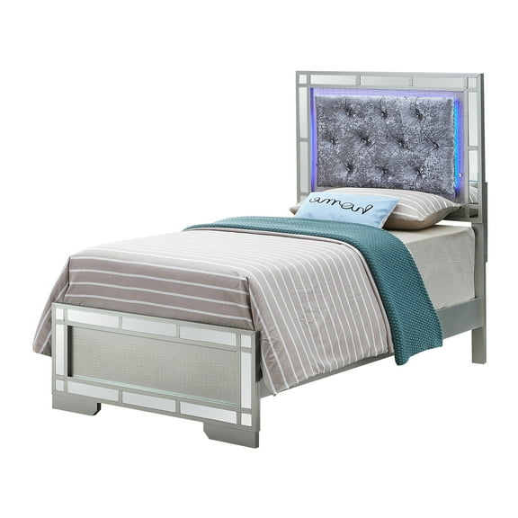 Madison Silver Champagne Twin Panel Beds
