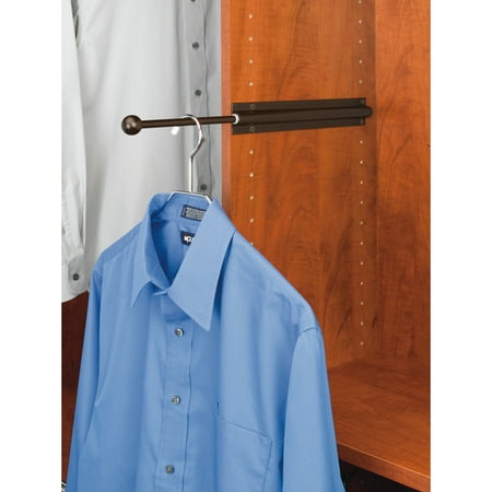 Rev-A-Shelf - Heavy-Gauge Metal Closet Valet Clothes Rod - Bronze