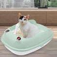 thumbnail image 4 of Caja de arena para gatos perfecl inodoro profundo semicerrado Color Verde L, 4 of 8
