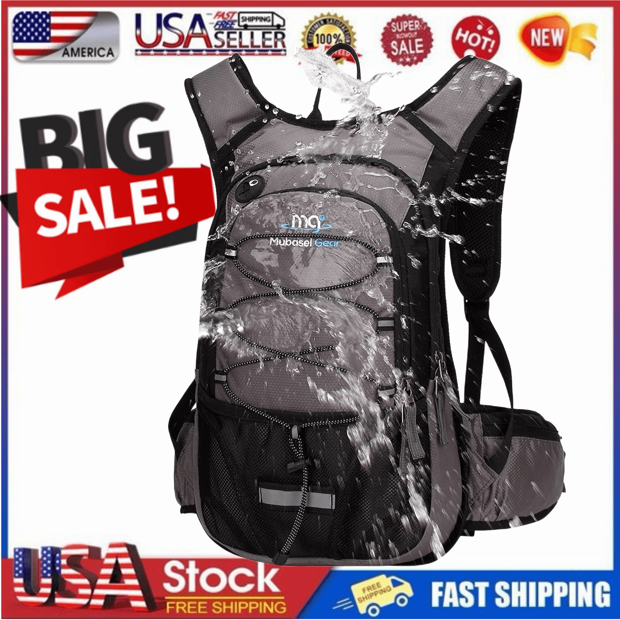 Promotion! Mubasel Gear Insulated Hydration Backpack Pack with 2L BPA