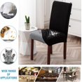 thumbnail image 5 of Waterproof Chair Covers for Dining Room Set of 2, Stretch Jacquard Dining Chair Slipcovers Removable Washable Chair Protectors Cover for Kitchen, 5 of 5