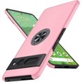 thumbnail image 1 of KOMI pour Google Pixel 7 Pro Case, Étui Ajusté pour Pixel 7 Pro avec Béquille Anneau Invisible, [Qualité Militaire Testé contre les Chutes] Étui de Téléphone de Protection à Double Couche Antichoc pour Pixel 7 Pro 6,7 Pouces, Rose, 1 of 5
