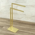 thumbnail image 2 of Kingston Brass  Edenscape Freestanding Dual Towel Rack Brushed Brass Brushed, 2 of 5
