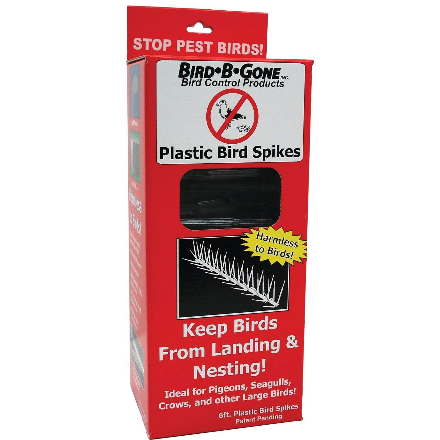 Bird B Gone Inc. BBGMM200056 5'' to 6' Bird Spikes 2000- White