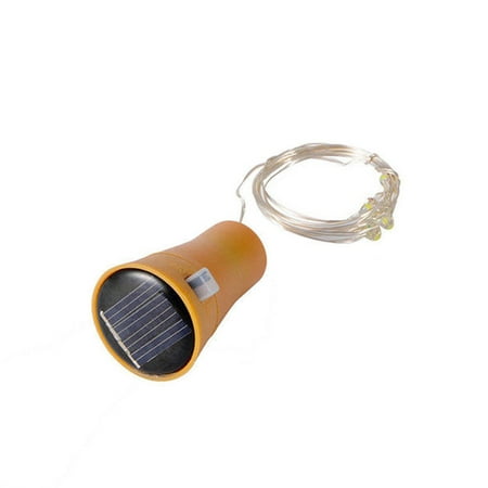 

1PC 2M Solar Cork Wine Bottle Stopper Copper Wire String Lights Fairy Lamps
