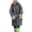 Black, variant on LIZENG Boys Girls Waterproof Rain Jacket for Kids Reusable Lightweight Quick Dry Rain Poncho with Hood Children Button Raincoat