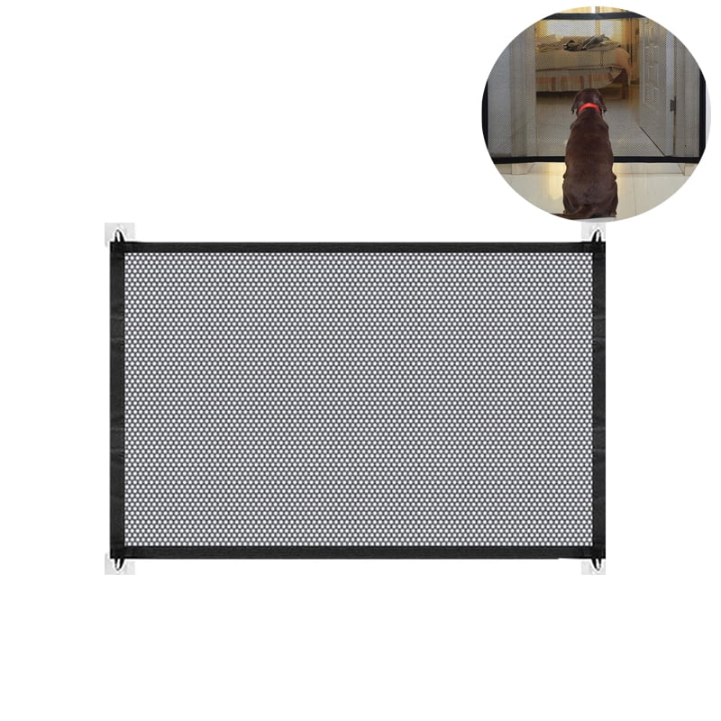 Picks Dog Barriers, Magic Gate, Foldable Removable Dog Door Guard Door & Stair Gate for Babies, Dogs,Cats