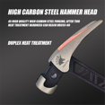 thumbnail image 4 of High Carbon Steel Claw Hammer with Magnetic for Electrician Carpenter Hand tool, 4 of 7