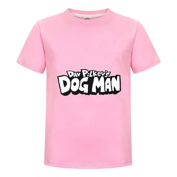 Dog Man Kids T-Shirt – Soft Graphic Tee Cartoon Top for Boys and Girls Who Love Comic Characters