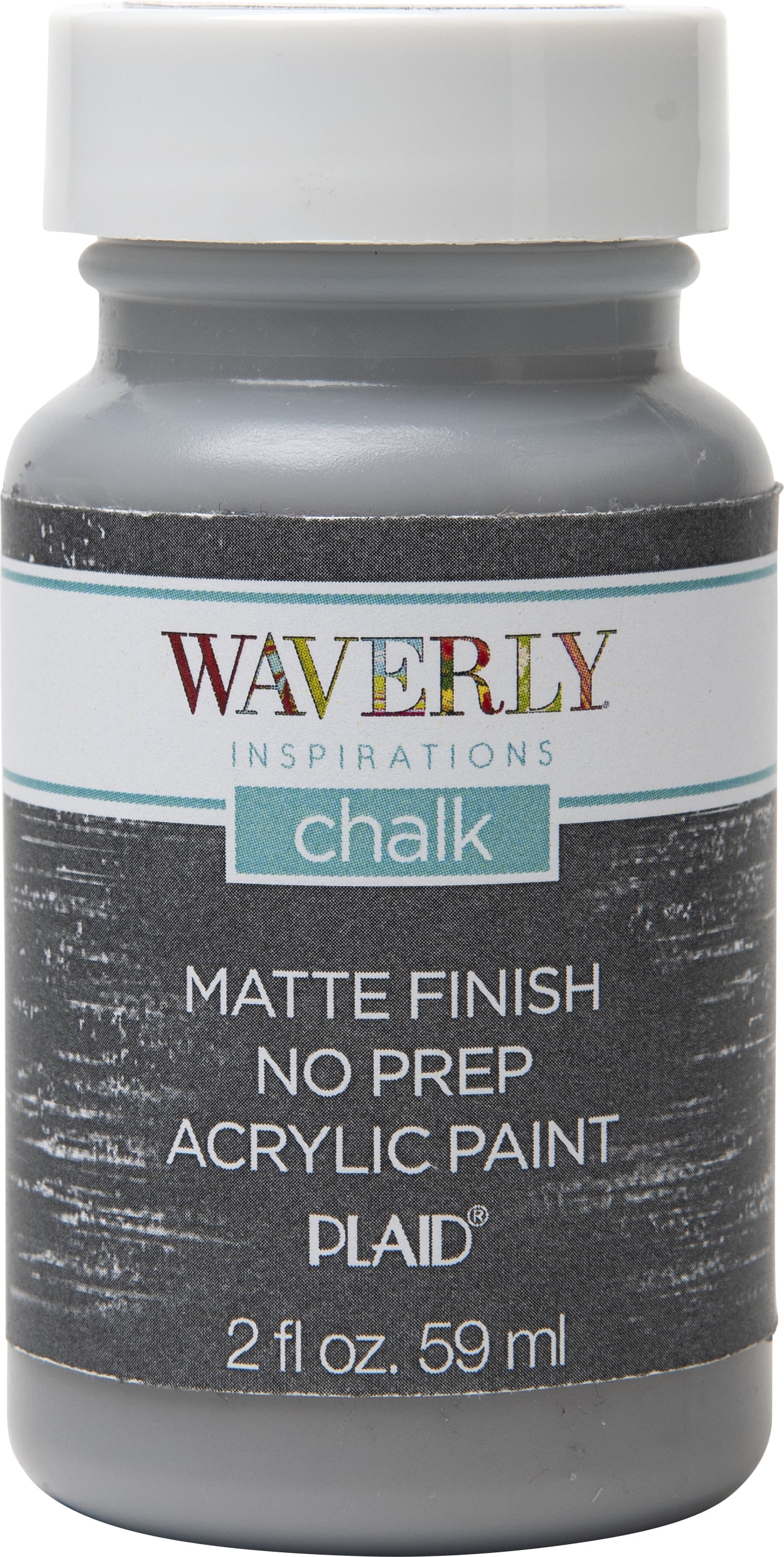 (3 pack) Waverly Inspirations Ultra Matte Chalk Paint, Steel, 2 fl oz