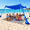 Royal Blue-12 x 12 FT 4 Pole, variant on Sky Blue 10 x 10 FT 4 Pole Beach Tent Sun Shelter UPF50+ Shade