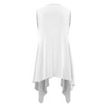 thumbnail image 3 of Made by Johnny Women's Lightweight Sleeveless Draped Open Cardigan XXL WHITE, 3 of 7