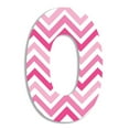 thumbnail image 1 of The Stupell Home Decor Collection Stupell Industries Oversized Pink Chevron Hanging Initial, 1 of 2