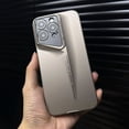 thumbnail image 1 of 16 ProMax Plus Ultra Thin Matte PC Phone Case for iPhone 15 ProMax 14 15 16 Pro Max 15pro Full Lens Protective Hard Bumper Cover Tai Gray For iPhone 14, 1 of 6