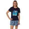 thumbnail image 7 of Disney Womens' Lilo & Stitch Wipeout Short Sleeve and Short Sleep Pajama Set, 7 of 7