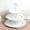 White, variant on Balsa Circle Whitewashed 3 Tier 13 in Plastic Round Cupcake Stand with Baroque Rim and Top Handle Graduation Birthday Party Wedding Reception Event Decorations