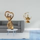 thumbnail image 2 of Escultura Decorativa De Aniversario Para Amantes Con Soporte De Vela Decorativo Antiguo, Recuerdo Para Familia, Novia, Sala De Estar, Regalo Para El Hogar., 2 of 8