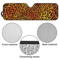 thumbnail image 7 of POLERO Orange Leopard Tiger Print Windshield Sun Shade for Car Off-road Vehicle SUV Truck (52.95x16.14 Inches), Sun Shade Windshield, Shades for Windows, Protector Blocks UV, Funny Car Decor, 7 of 7