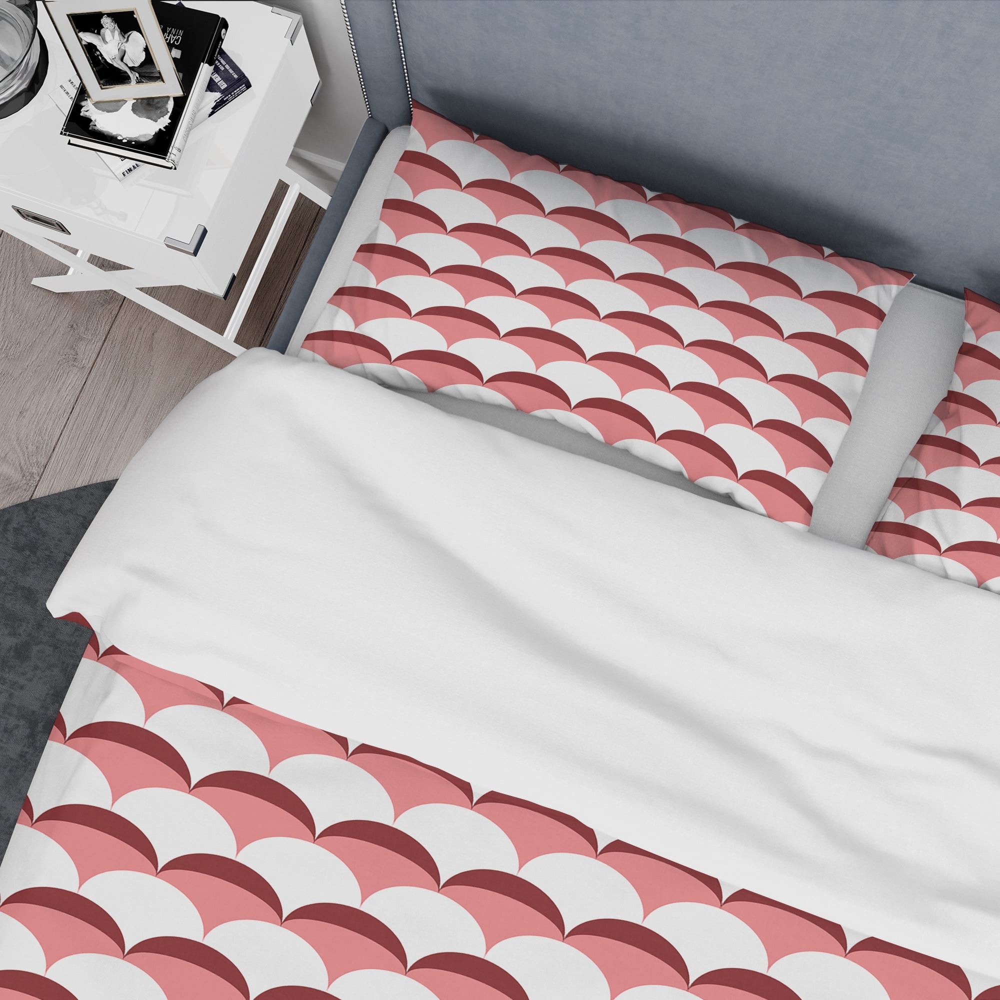 Designart 'Geometrical Retro Design V' Mid-Century Modern Duvet Cover Set