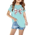 thumbnail image 1 of RXIRUCGD T-shirt Imprimé Halloween pour Enfants Garçons Filles Mode Mignon Col Rond Manches Courtes (Bleu, Taille: 4 Ans), 1 of 4