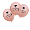 thumbnail image 4 of MasteelfCA 20 Pcs 12 Inch Party Balloons Congratulate Graduate Letter Ballons Inflatable Balloons for Graduation Party Decoration (Rose Gold), 4 of 7