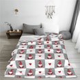 thumbnail image 5 of Sikiie Gnomes and Hearts Ultra-Soft Micro flannel Blanket Luxury All Seasons Warm Blanket for Bedding Sofa and Travel (4 sizes)-40"x30", 5 of 7