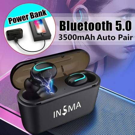 Mini TWS bluetooth 5.0 Earbuds, Sport True Wireless Headphones Bass Twins Stereo In-Ear Earphone for iPhone & Samsung Android Smart