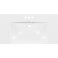 thumbnail image 2 of Single 36 - inch Bathroom Basin Sink Vanity Top in Resin 3 Faucet Holes Strong Structure Less Fragile, 2 of 3